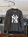  1601 - HÀNG CHÍNH HÃNG - ÁO SWEATER MLB MONOGRAM OVERFIT SWEATSHIRT NEW YORK YANKEES - MÀU ĐEN - CODE: 3AMTM0224-50BKS 