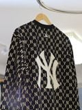  1601 - HÀNG CHÍNH HÃNG - ÁO SWEATER MLB MONOGRAM OVERFIT SWEATSHIRT NEW YORK YANKEES - MÀU ĐEN - CODE: 3AMTM0224-50BKS 