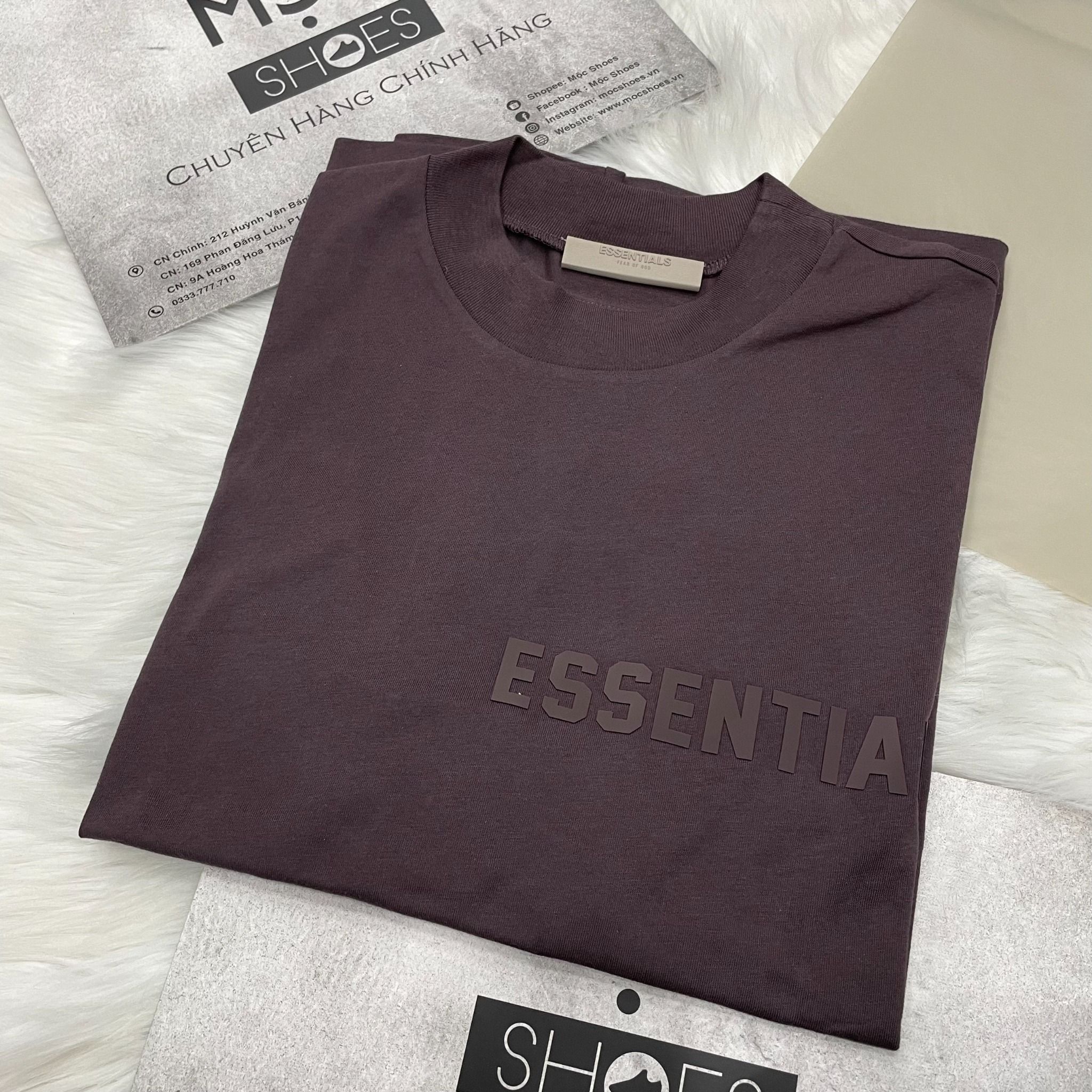  1618 - HÀNG CHÍNH HÃNG - ÁO THUN TEE ESSENTIAL FOG SS23 PLUM TEE- *TÍM* - SEASON 23 