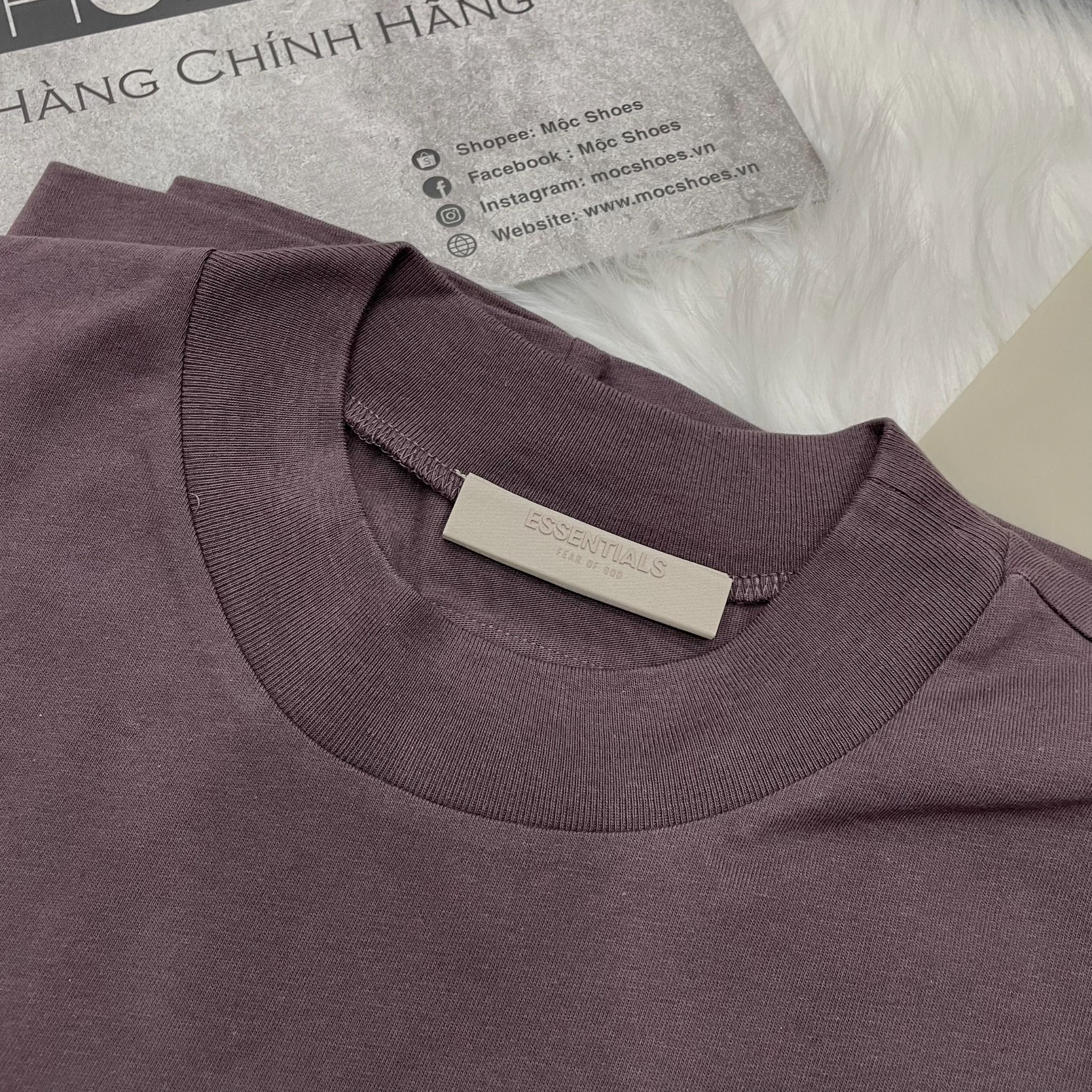  1618 - HÀNG CHÍNH HÃNG - ÁO THUN TEE ESSENTIAL FOG SS23 PLUM TEE- *TÍM* - SEASON 23 