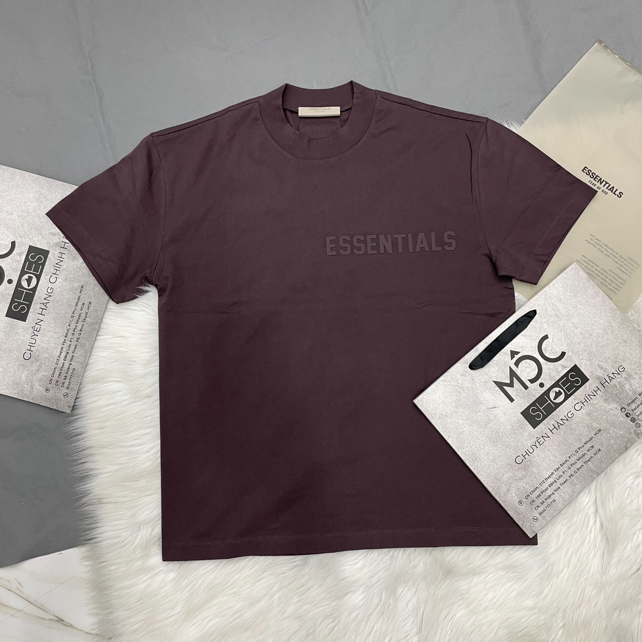  1618 - HÀNG CHÍNH HÃNG - ÁO THUN TEE ESSENTIAL FOG SS23 PLUM TEE- *TÍM* - SEASON 23 