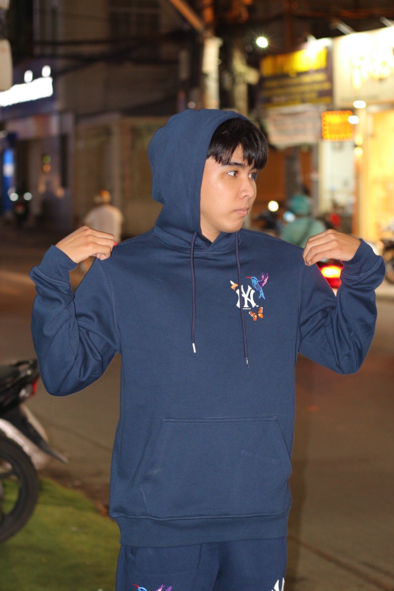  1626 - HÀNG CHÍNH HÃNG - ÁO HOODIE NEW ERA - NY CHIM SẺ - NAVY - CODE: 