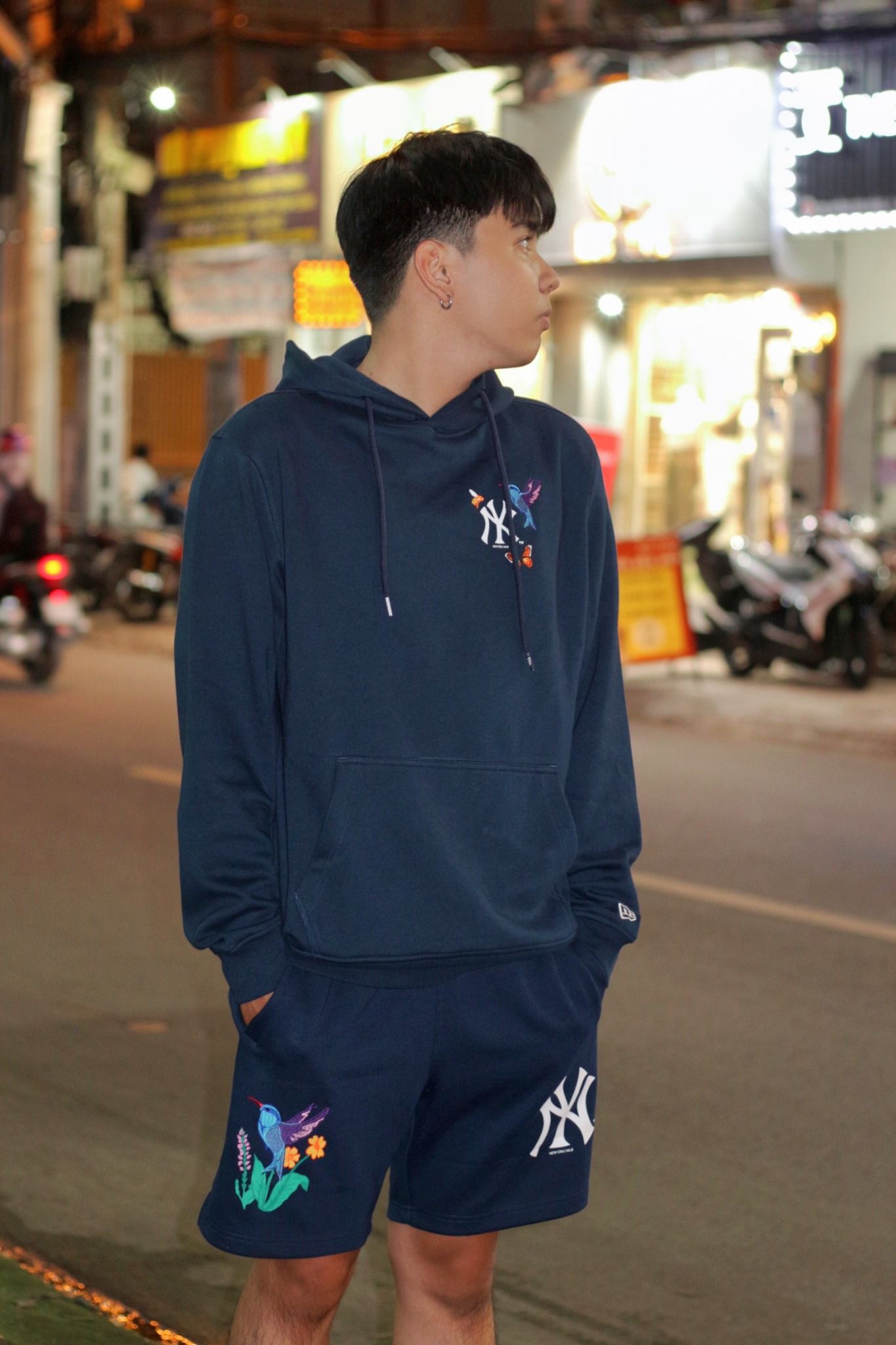  1626 - HÀNG CHÍNH HÃNG - ÁO HOODIE NEW ERA - NY CHIM SẺ - NAVY - CODE: 