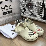  1641 - HÀNG CHÍNH HÃNG - GIÀY CLOG UNISEX CROCS CLASSIC - MÀU BONE - CODE: 10001-2Y2 