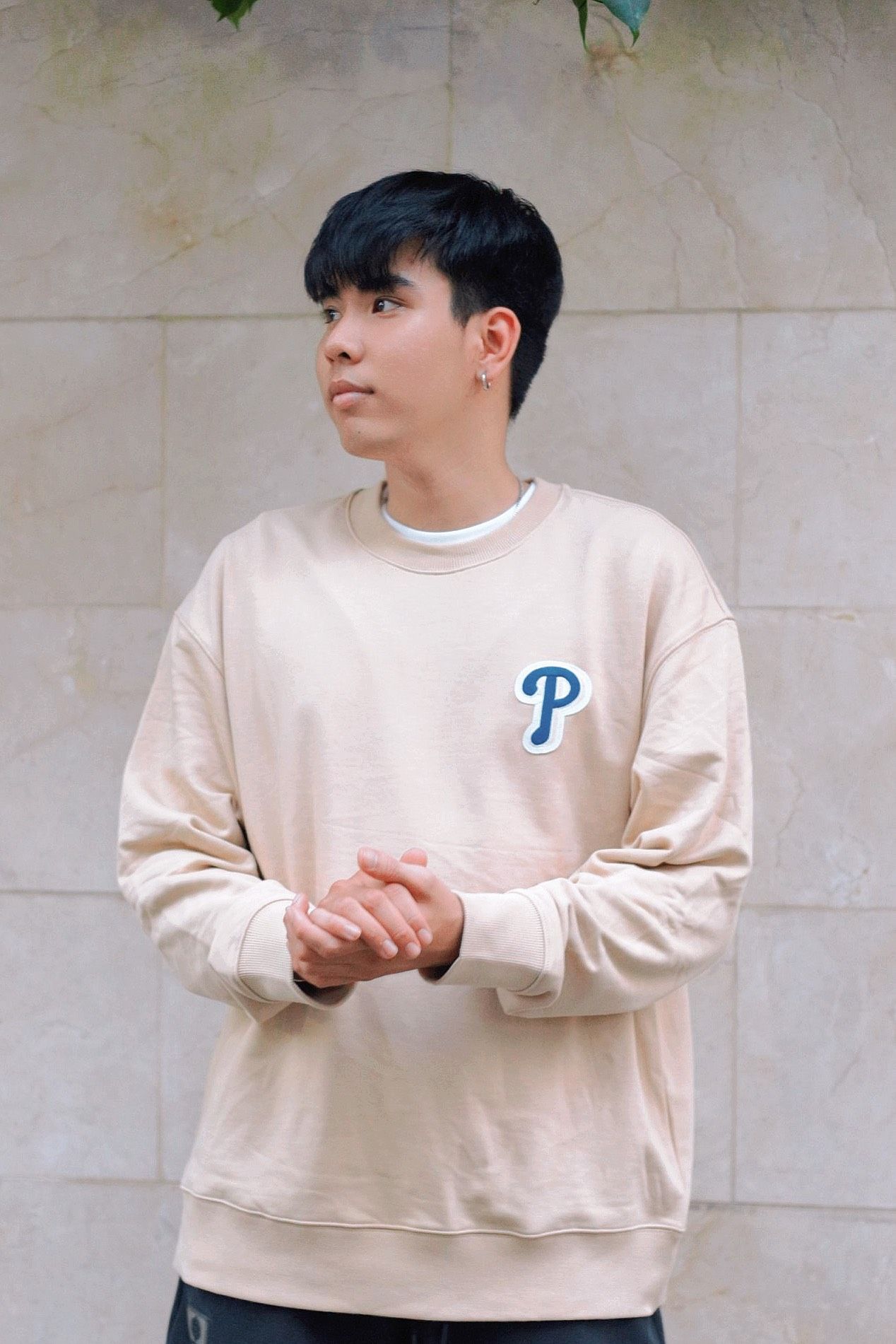  1642 - HÀNG CHÍNH HÃNG - ÁO SWEATER MLB BIG LOGO NY  MONOGRAM - 