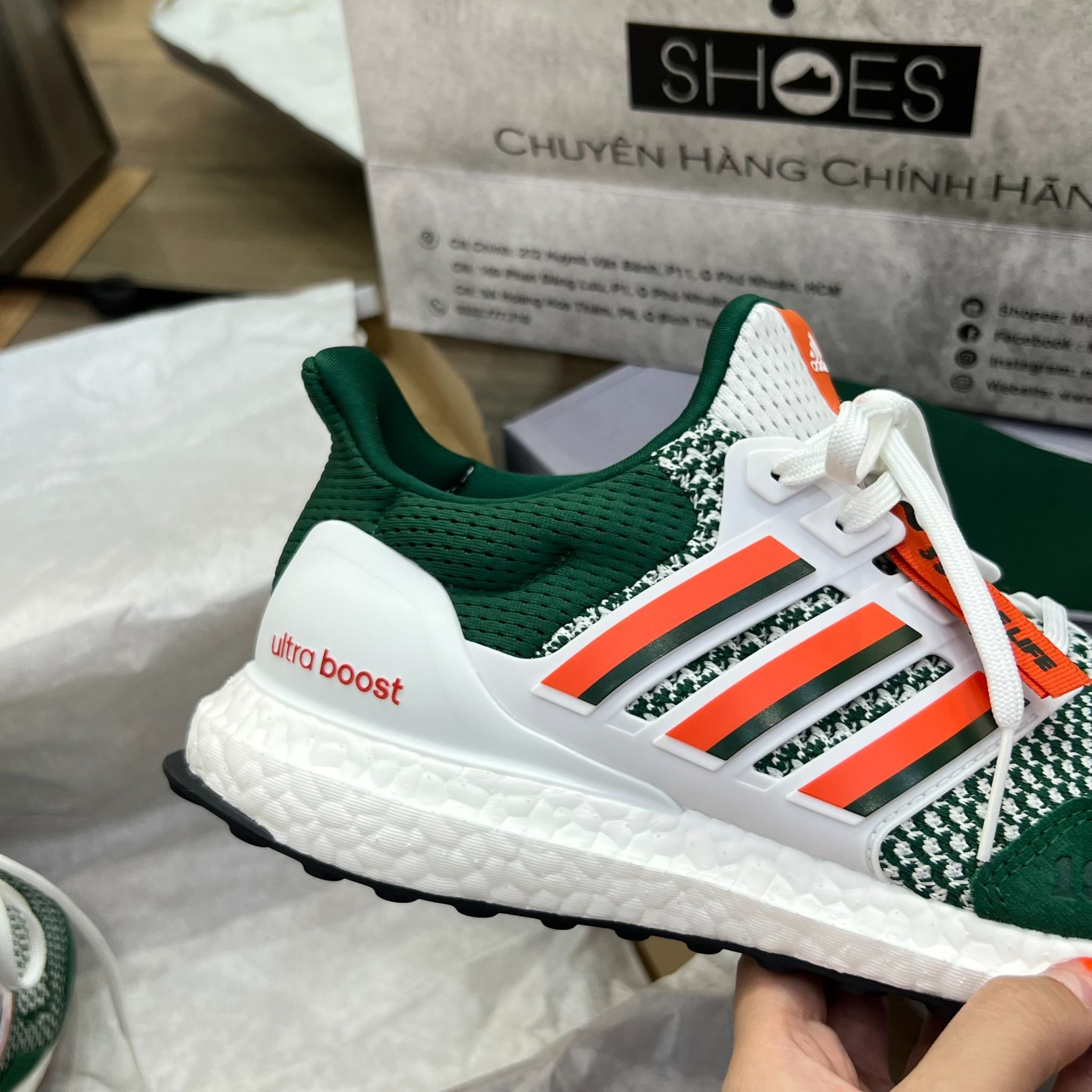  1650 - HÀNG CHÍNH HÃNG - Giày  Adidas Ultraboost 1.0 Miami - Màu Xanh Green - Code : HQ5884 