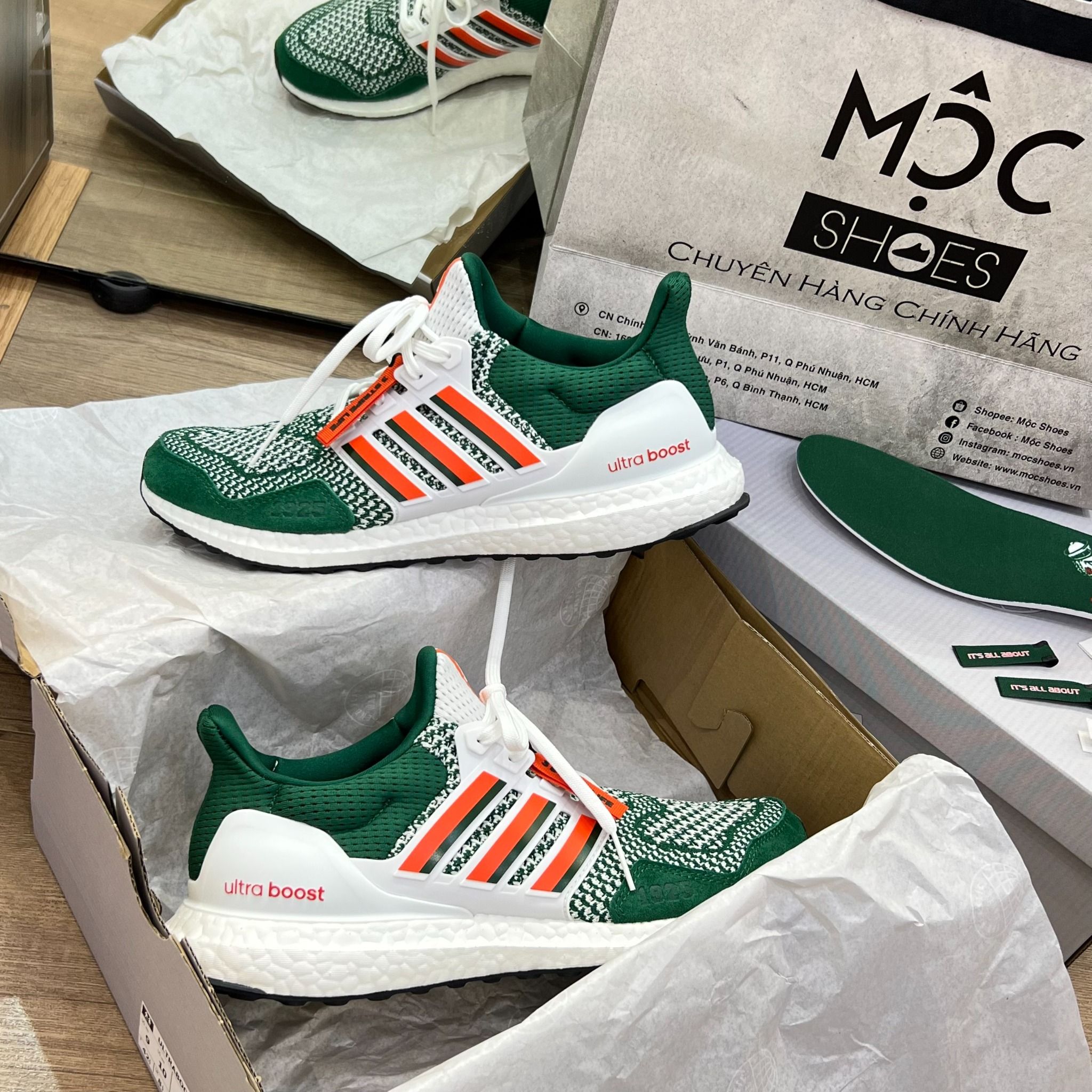  1650 - HÀNG CHÍNH HÃNG - Giày  Adidas Ultraboost 1.0 Miami - Màu Xanh Green - Code : HQ5884 