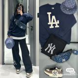  1660 - HÀNG CHÍNH HÃNG - ÁO SWEATER MLB MONOGRAM BIG LUX NY YANKEES - NAVY - CODE: 3AMTM0234-07NYD 