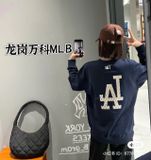  1660 - HÀNG CHÍNH HÃNG - ÁO SWEATER MLB MONOGRAM BIG LUX NY YANKEES - NAVY - CODE: 3AMTM0234-07NYD 