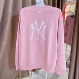  1659 - HÀNG CHÍNH HÃNG - ÁO SWEATER MLB MONOGRAM BIG LUX NY YANKEES - HỒNG - CODE: 3AMTM0234-50PKL 