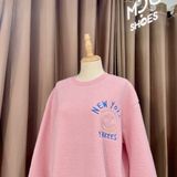  1693 - HÀNG CHÍNH HÃNG - ÁO MLB LIKE SMILE FLEECE MEGA NY YANKEES - PINK - CODE: 3AMTF5516-50PKS 