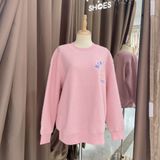 1693 - HÀNG CHÍNH HÃNG - ÁO MLB LIKE SMILE FLEECE MEGA NY YANKEES - PINK - CODE: 3AMTF5516-50PKS 