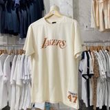  1703 - HÀNG CHÍNH HÃNG - ÁO THUN NEW ERA LAKERS - BEIGE/KEM - CODE: 13003261 