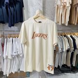  1703 - HÀNG CHÍNH HÃNG - ÁO THUN NEW ERA LAKERS - BEIGE/KEM - CODE: 13003261 