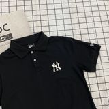  1695 - HÀNG CHÍNH HÃNG - ÁO THUN POLO NEW ERA  - NY THÊU BLACK - CODE: 12848783 