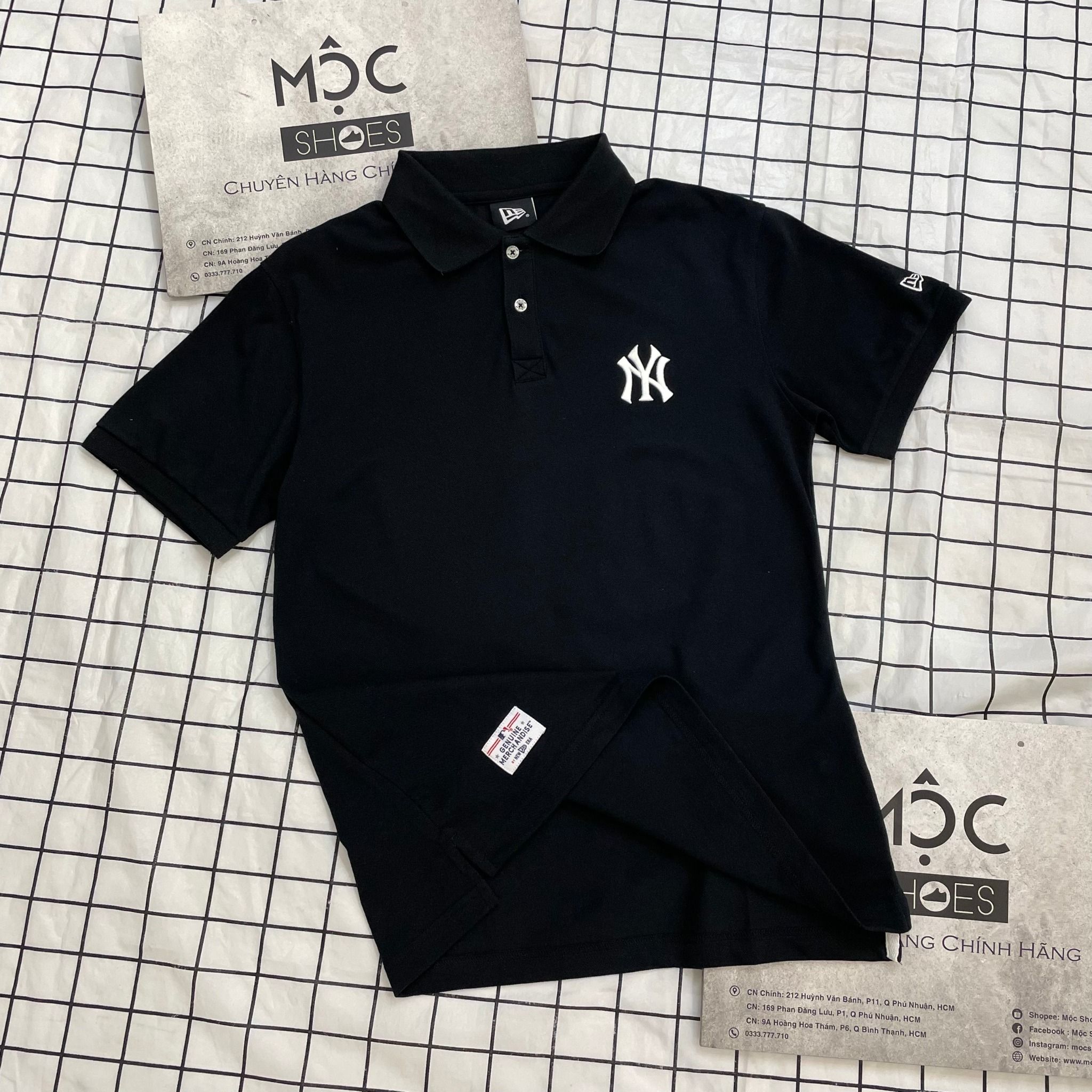  1695 - HÀNG CHÍNH HÃNG - ÁO THUN POLO NEW ERA  - NY THÊU BACK - CODE: 12848783 