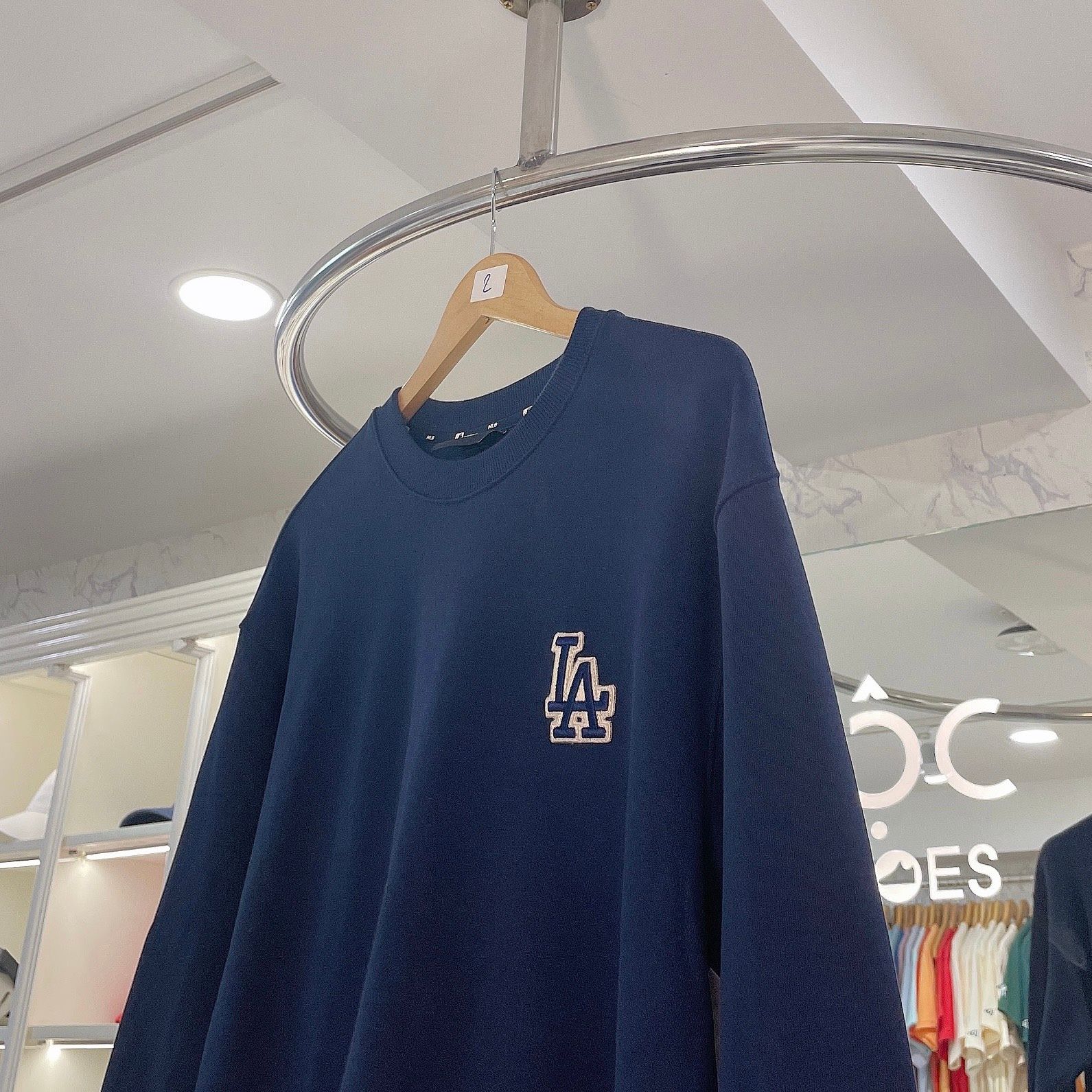  1660 - HÀNG CHÍNH HÃNG - ÁO SWEATER MLB MONOGRAM BIG LUX NY YANKEES - NAVY - CODE: 3AMTM0234-07NYD 