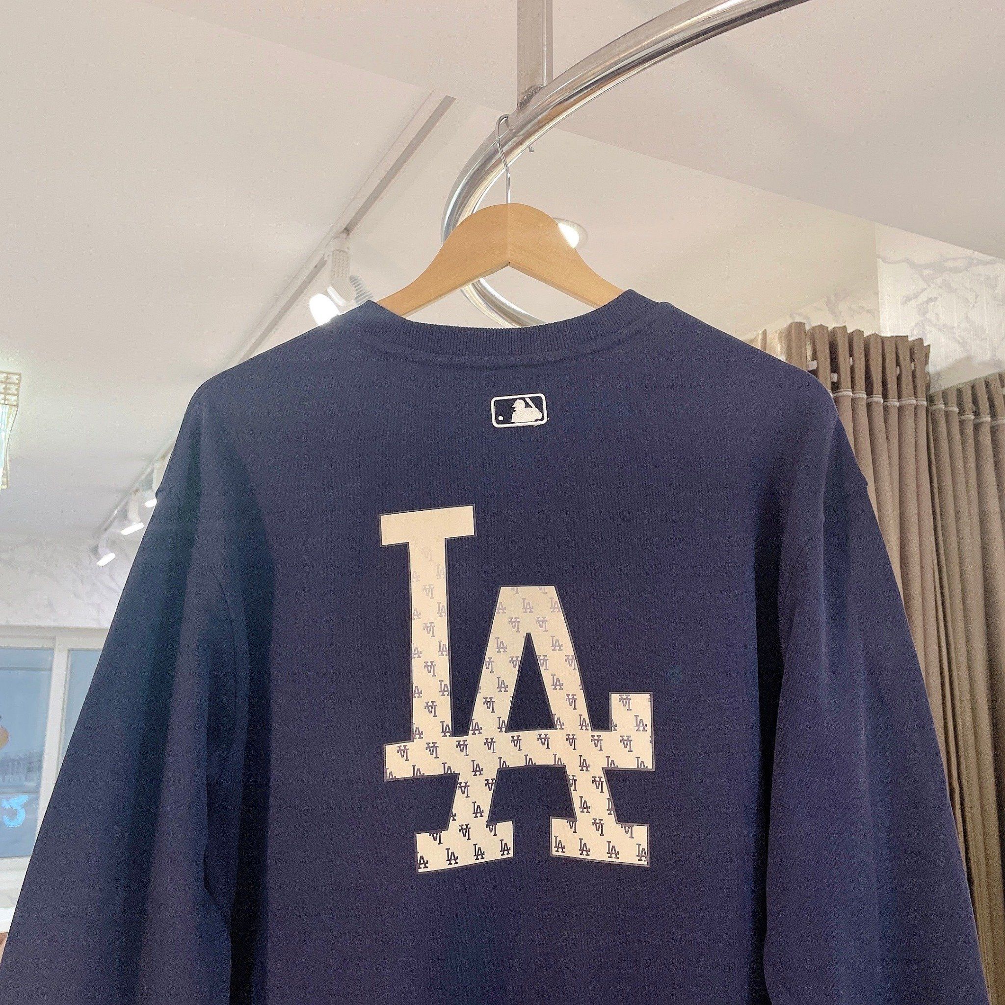  1660 - HÀNG CHÍNH HÃNG - ÁO SWEATER MLB MONOGRAM BIG LUX NY YANKEES - NAVY - CODE: 3AMTM0234-07NYD 