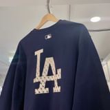  1660 - HÀNG CHÍNH HÃNG - ÁO SWEATER MLB MONOGRAM BIG LUX NY YANKEES - NAVY - CODE: 3AMTM0234-07NYD 