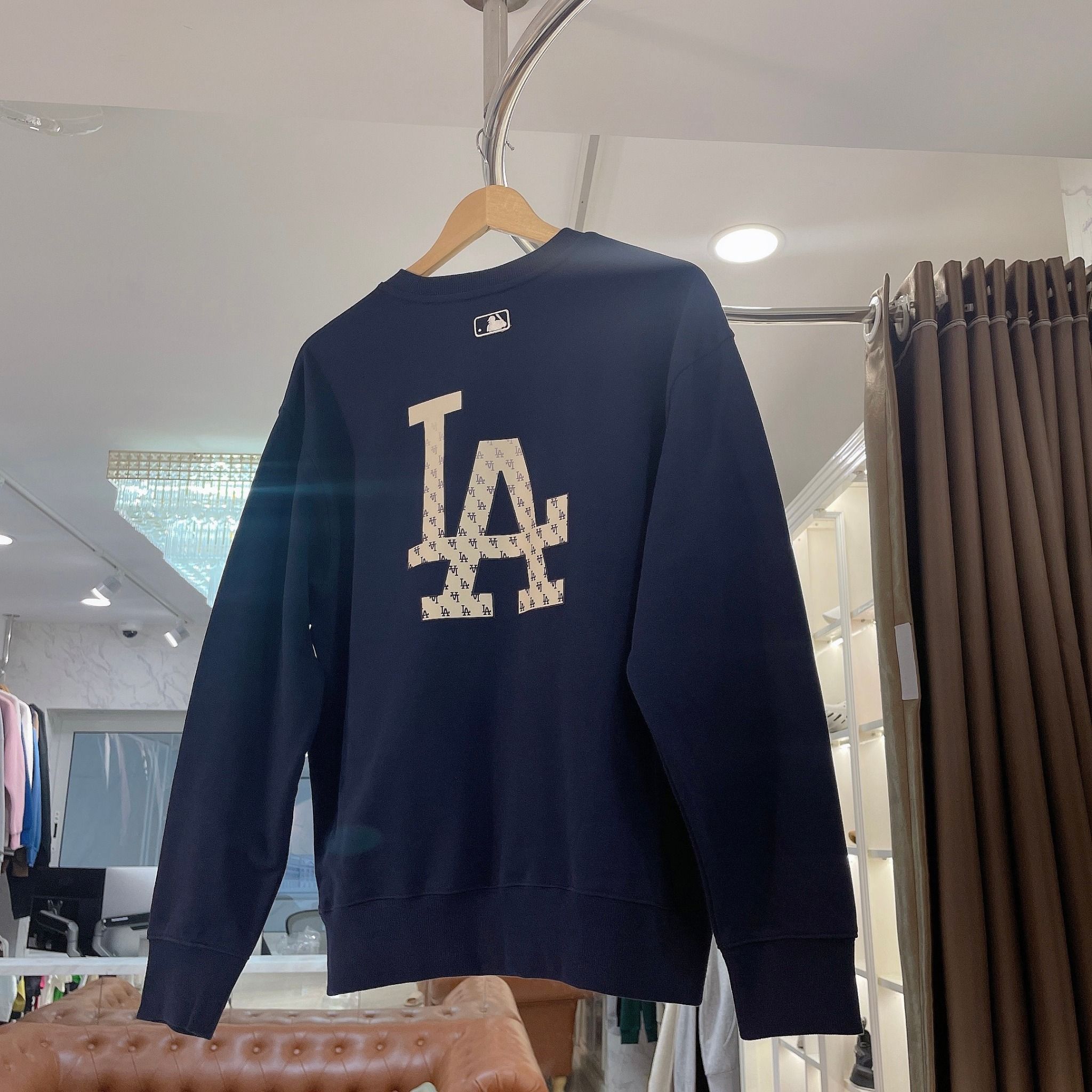  1660 - HÀNG CHÍNH HÃNG - ÁO SWEATER MLB MONOGRAM BIG LUX NY YANKEES - NAVY - CODE: 3AMTM0234-07NYD 