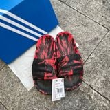  1707 - HÀNG CHÍNH HÃNG - DÉP ADIDAS 22 -  ‘ Loang Đỏ Đô - Black Right Red ’ - CODE: ID7808 