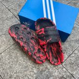  1707 - HÀNG CHÍNH HÃNG - DÉP ADIDAS 22 -  ‘ Loang Đỏ Đô - Black Right Red ’ - CODE: ID7808 