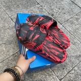  1707 - HÀNG CHÍNH HÃNG - DÉP ADIDAS 22 -  ‘ Loang Đỏ Đô - Black Right Red ’ - CODE: ID7808 