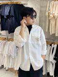  1455 - HÀNG CHÍNH HÃNG - ÁO SƠ MI MLB BASIC OXFORD SHIRT NEW YORK YANKEES - CODE: 3AWS03014-50IVS 