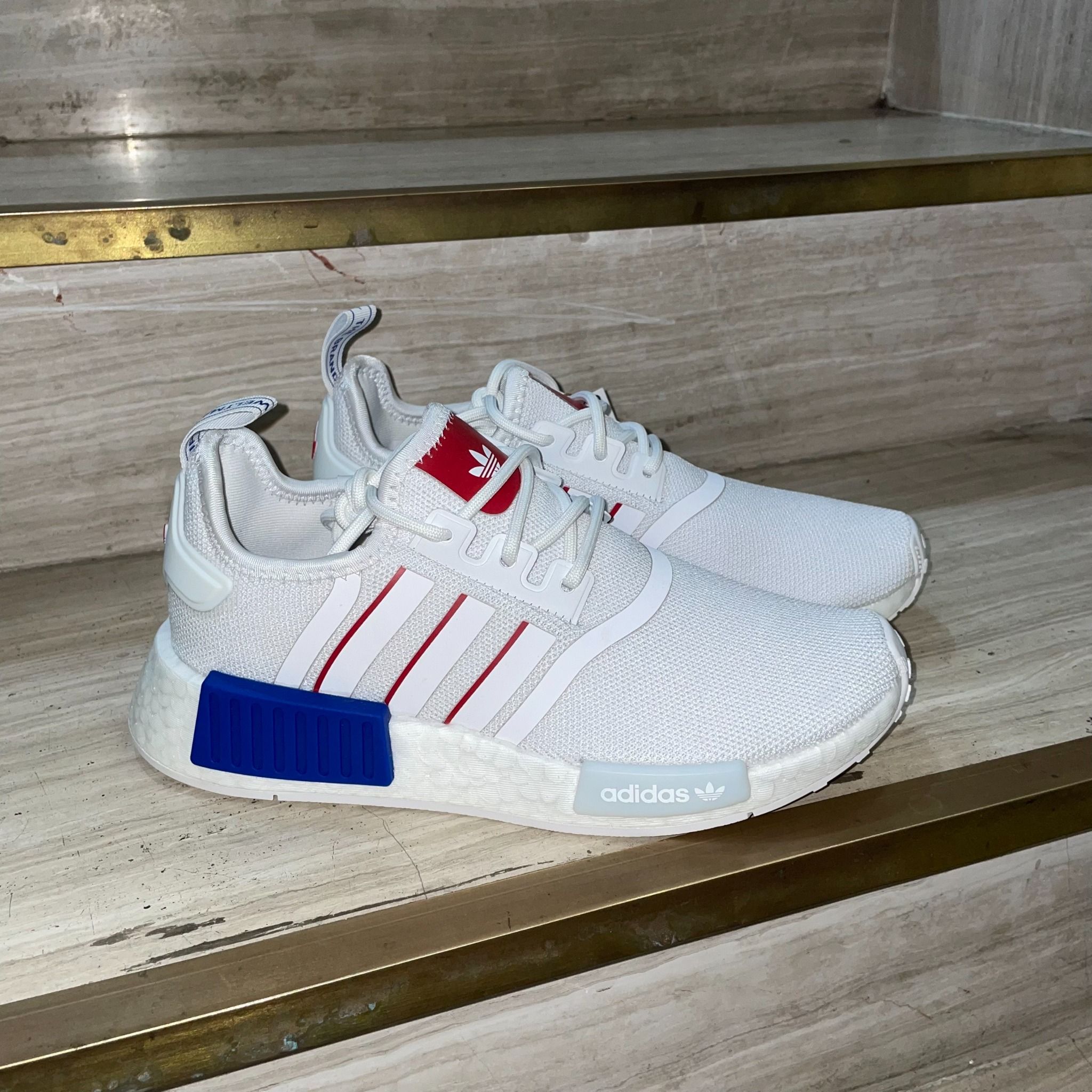  1677 - HÀNG CHÍNH HÃNG - GIÀY ADIDAS NMD_R1- *White Royal Blue* - Code: HQ9991 