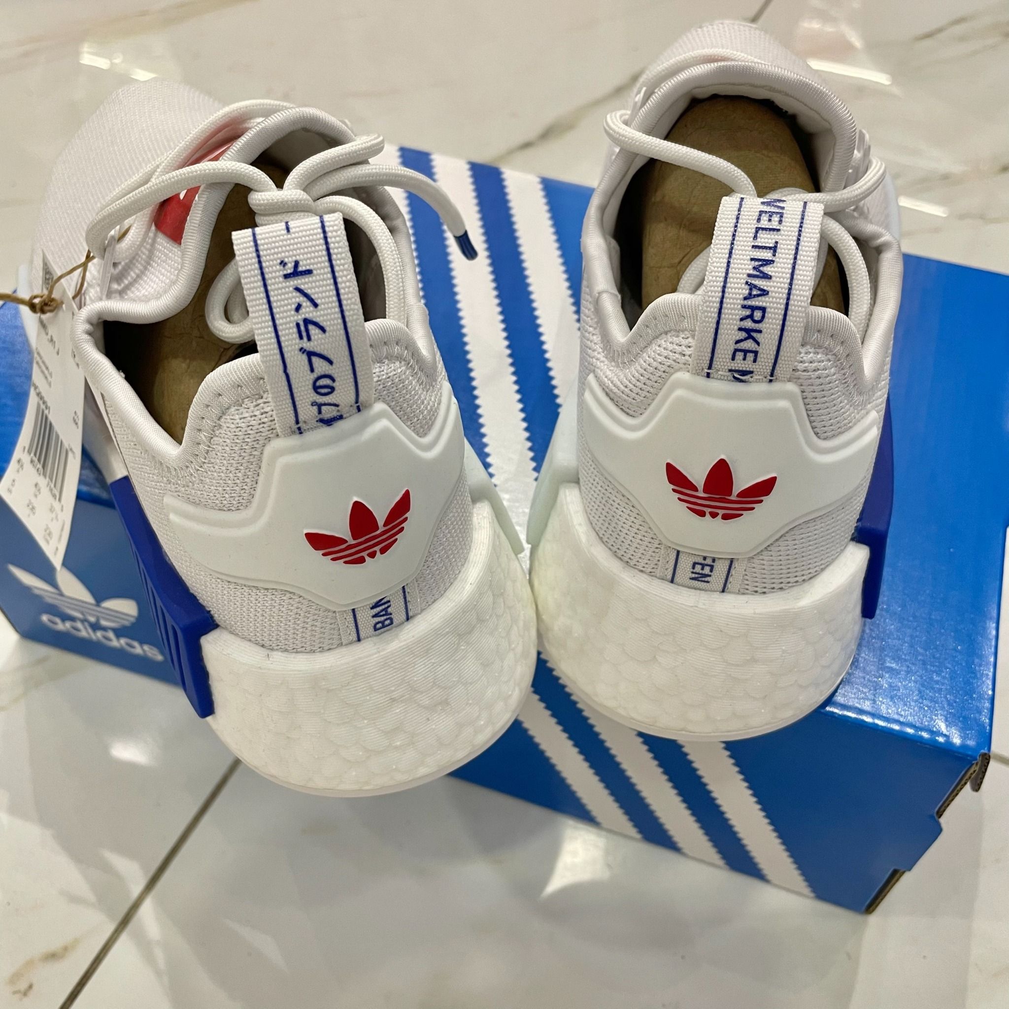  1677 - HÀNG CHÍNH HÃNG - GIÀY ADIDAS NMD_R1- *White Royal Blue* - Code: HQ9991 