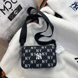  1993 - HÀNG CHÍNH HÃNG -Túi MLB Korea Monogram Jacquard Mini Cross Bag New York Yankees Black - CODE: 3ACRS014N-50BKS 