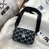  1993 - HÀNG CHÍNH HÃNG -Túi MLB Korea Monogram Jacquard Mini Cross Bag New York Yankees Black - CODE: 3ACRS014N-50BKS 