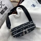  1993 - HÀNG CHÍNH HÃNG -Túi MLB Korea Monogram Jacquard Mini Cross Bag New York Yankees Black - CODE: 3ACRS014N-50BKS 