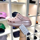  2010 - HÀNG CHÍNH HÃNG - Giày CLOG UNISEX CROCS CRUSH CLASSIC - QUARTZ *ĐẾ CAO* - HỒNG ĐẾ BLINK ( KIM TUYẾN ) - CODE : 207521-6UR 