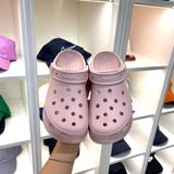  2010 - HÀNG CHÍNH HÃNG - Giày CLOG UNISEX CROCS CRUSH CLASSIC - QUARTZ *ĐẾ CAO* - HỒNG - CODE : 207521-6UR 