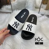  1040 - HÀNG CHÍNH HÃNG - DÉP MLB SLIDER - ĐEN QUAI TRẮNG - CODE: 32SHH2011-50W 