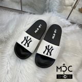  1040 - HÀNG CHÍNH HÃNG - DÉP MLB SLIDER - ĐEN QUAI TRẮNG - CODE: 32SHH2011-50W 