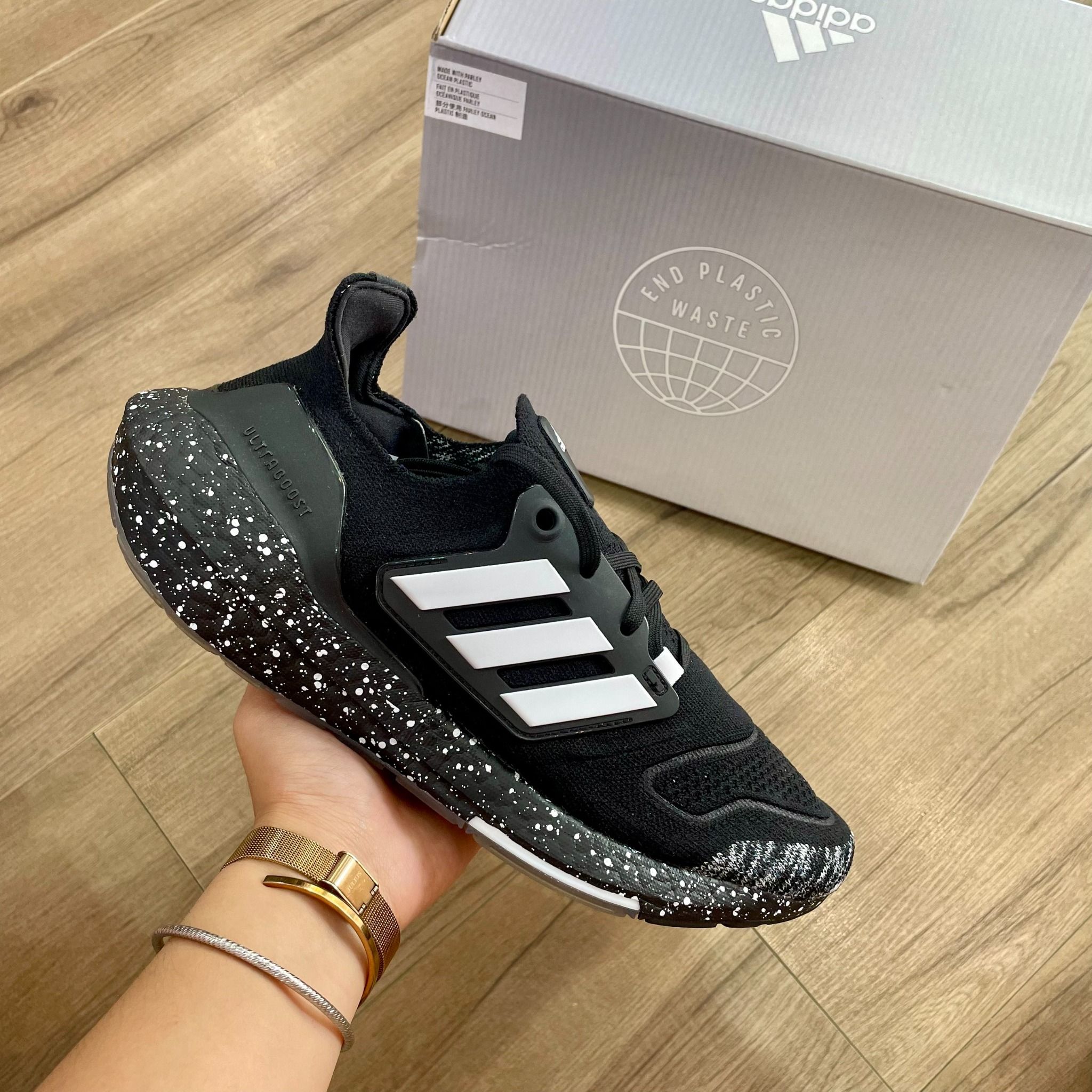  2036 - HÀNG CHÍNH HÃNG - GIÀY ADIDAS ULTRABOOST 22 Black White Speckled Men's Running Shoes - CODE: HP3310 