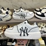  2045 - HÀNG CHÍNH HÃNG - GIÀY MLB CHUNKY LINER DIA MONOGRAM NY New York - 'White Black' - Code : 3ASXCLR3N-50WHS 