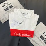  2039 - HÀNG CHÍNH HÃNG - ÁO POLO CALVIN KLEIN - TRẮNG PHỐI CAM - Code: J30J322449 