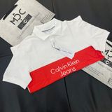  2039 - HÀNG CHÍNH HÃNG - ÁO POLO CALVIN KLEIN - TRẮNG PHỐI CAM - Code: J30J322449 