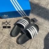  2057 - HÀNG CHÍNH HÃNG - DÉP ADIDAS CLOUDFOAM COMFORT - TRẮNG SỌC ĐEN 