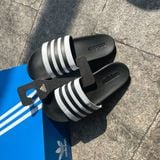  2057 - HÀNG CHÍNH HÃNG - DÉP ADIDAS CLOUDFOAM COMFORT - TRẮNG SỌC ĐEN 