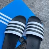  2057 - HÀNG CHÍNH HÃNG - DÉP ADIDAS CLOUDFOAM COMFORT - TRẮNG SỌC ĐEN 