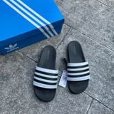  2057 - HÀNG CHÍNH HÃNG - DÉP ADIDAS CLOUDFOAM COMFORT - TRẮNG SỌC ĐEN 