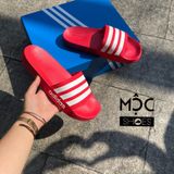  2055 - HÀNG CHÍNH HÃNG - DÉP ADIDAS LITE ĐỎ SỌC TRẮNG 