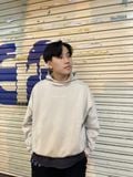  2054 - HÀNG CHÍNH HÃNG - ÁO FEAR OF GOD ESSENTIALS PULL - OVER HOODIE SILVER CLOUD (XÁM TRẮNG) 