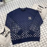  2069 - HÀNG CHÍNH HÃNG - ÁO SWEATER MLB MONOGRAM NEWYORK YANKEES NAVY 