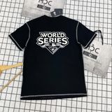  2073 - HÀNG CHÍNH HÃNG - ÁO THUN NEW ERA  - WORLD SERIES - VIỀN TRẮNG  *ĐEN* - CODE: 60435451 