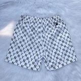  2118 - HÀNG CHÍNH HÃNG - Quần Short MLB Monogram Nỉ - TRẮNG - *WHITE* - SALE 